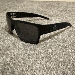 Gatorz Delta Sunglasses, Matte Black Blackout Frame, Smoked Lens